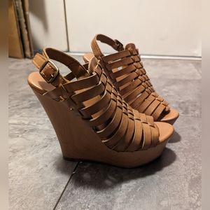 Brown Wedge Sandals